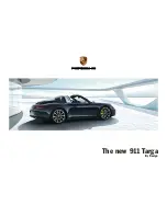 Porsche 911 TARGA 4 - User Handbook Manual предпросмотр