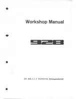 Porsche 928 - Workshop Manual preview