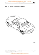 Предварительный просмотр 138 страницы Porsche Boxster S Technical Manual