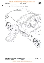 Предварительный просмотр 250 страницы Porsche Boxster S Technical Manual