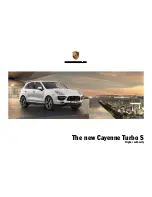 Preview for 1 page of Porsche Cayenne Turbo S User Manual