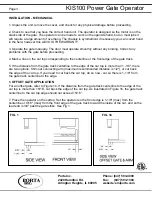 Предварительный просмотр 4 страницы Porta KIS100 Installation Manual