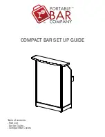 Preview for 1 page of Portable Bar Company COMPACT BAR Setup Manual