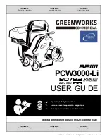 Portable Winch Greenworks Commercial 82W1 PCW3000-Li User Manual preview