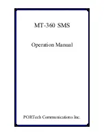 Preview for 1 page of Portech MT-360 Operation Manual