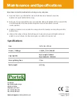 Предварительный просмотр 12 страницы Portek Quik-Split 7 Operator'S Handbook Manual