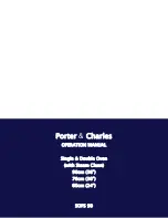 Предварительный просмотр 1 страницы Porter & Charles DOSS 60 Operation Manual