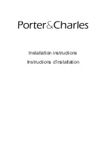 Porter & Charles DWTPC10FI Installation Instructions Manual preview