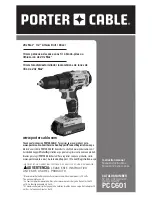 Porter-Cable 20v Max* 1/2" Lithium-IonCordless Drill/Driver Instruction Manual preview