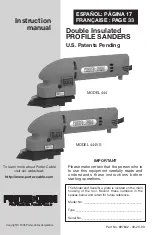 Porter-Cable 444 Instruction Manual preview