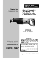 Предварительный просмотр 17 страницы Porter-Cable 741 TIGER SAW Instruction Manual