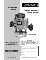 Porter-Cable 8529 Instruction Manual preview