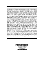 Preview for 56 page of Porter-Cable 8529 Instruction Manual