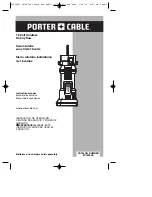 Porter-Cable 90562807 Instruction Manual preview
