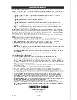 Preview for 18 page of Porter-Cable A07513-0412-0 Instruction Manual