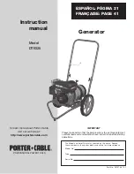 Porter-Cable BS525 Instruction Manual preview