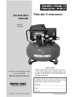 Porter-Cable CF2600 Instruction Manual preview