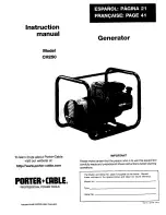 Porter-Cable CH250 Instruction Manual предпросмотр