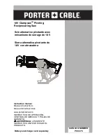 Предварительный просмотр 1 страницы Porter-Cable Clampsaw PCC475 Instruction Manual