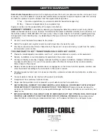 Preview for 19 page of Porter-Cable D22885-011-0 Instruction Manual