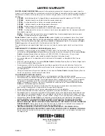 Preview for 18 page of Porter-Cable D25804-025-1 Instruction Manual