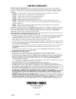 Preview for 18 page of Porter-Cable D25805-025-1 Instruction Manual