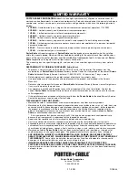 Предварительный просмотр 21 страницы Porter-Cable D29833-038-0 Instruction Manual