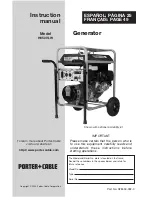 Porter-Cable generator H650IS-W Instruction Manual предпросмотр