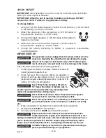 Предварительный просмотр 12 страницы Porter-Cable generator H650IS-W Instruction Manual