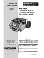 Preview for 27 page of Porter-Cable JOB BOSS C3555 Instruction Manual