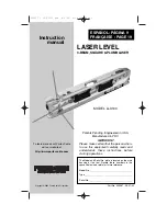 Porter-Cable LL3100 Instruction Manual preview