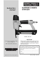 Porter-Cable NS150A Instruction Manual preview