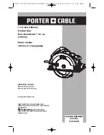 Предварительный просмотр 1 страницы Porter-Cable PC15TCS Instruction Manual