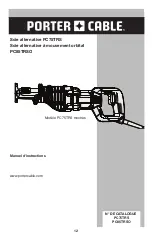 Предварительный просмотр 12 страницы Porter-Cable PC75TRS Instruction Manual