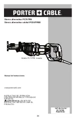 Предварительный просмотр 24 страницы Porter-Cable PC75TRS Instruction Manual