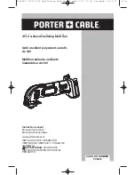 Porter-Cable PCC510 Instruction Manual preview