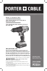 Porter-Cable PCC601 Instruction Manual preview