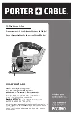 Preview for 1 page of Porter-Cable PCC650 Instruction Manual