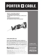 Porter-Cable PCC670 Instruction Manual предпросмотр