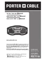 Porter-Cable PCC771B Instruction Manual preview