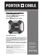 Porter-Cable PCC772B Instruction Manual предпросмотр