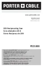 Preview for 1 page of Porter-Cable PCCS300 Instruction Manual