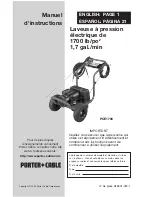 Предварительный просмотр 41 страницы Porter-Cable PCE1700 Instruction Manual