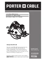 Porter-Cable PCE300 Instruction Manual предпросмотр