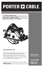 Porter-Cable PCE310 Instruction Manual предпросмотр