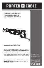 Предварительный просмотр 1 страницы Porter-Cable PCE360 Instruction Manual