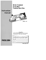 Porter-Cable Porta-band 736 Instruction Manual preview