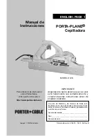 Предварительный просмотр 17 страницы Porter-Cable PORTA-PLANE 126 Instruction Manual