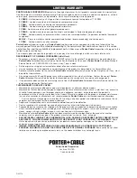 Предварительный просмотр 8 страницы Porter-Cable PTX3 Instruction Manual