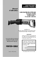 Предварительный просмотр 31 страницы Porter-Cable TIGERCLAW 750 Instruction Manual